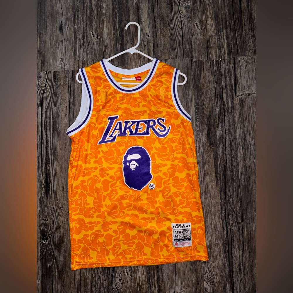 BAPE x Mitchell & Ness Lakers Jersey